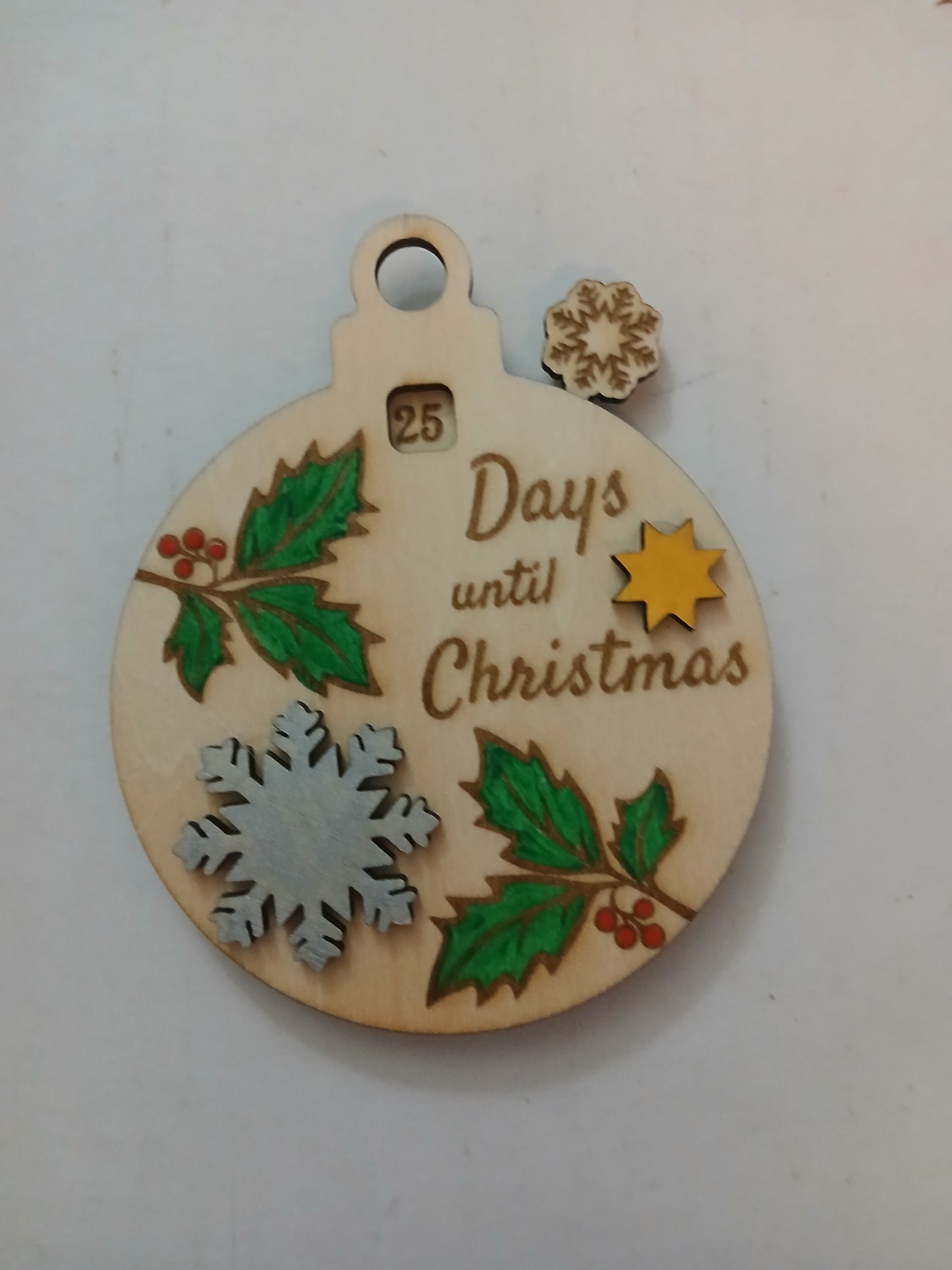 Holly Countdown Ornament (1406)