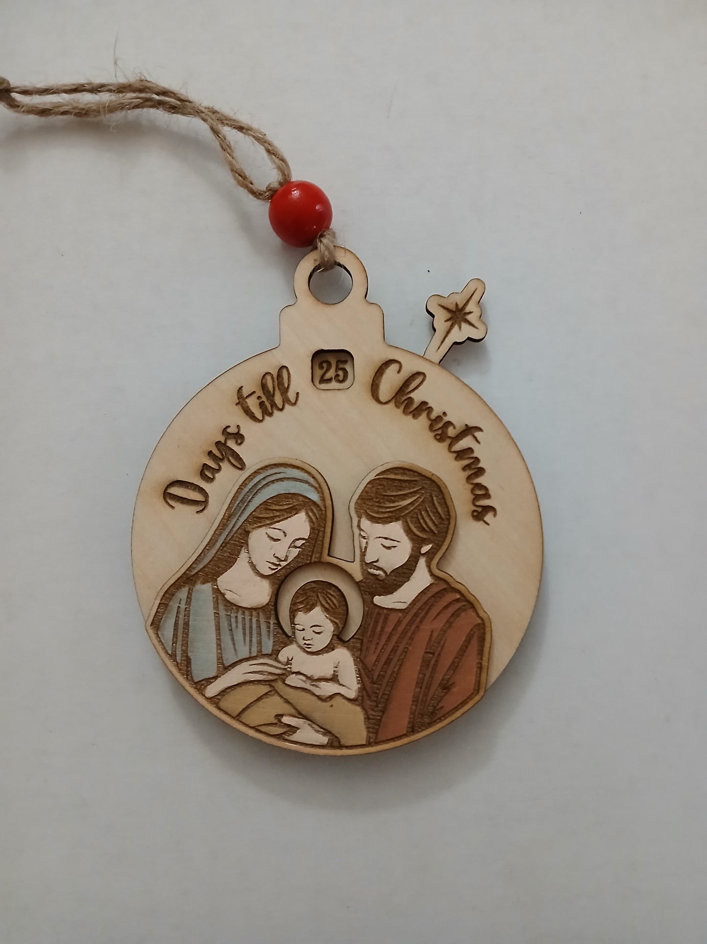 Nativity : Mary, Joseph & Baby Jesus Countdown (1436)