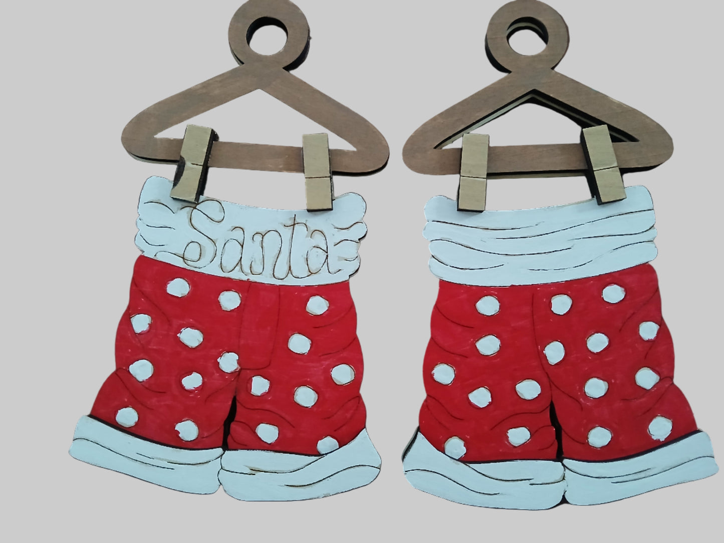 Santa's Polka Dot Shorts Ornament - Claus Collection